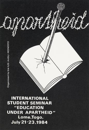 VARIOUS ARTISTS. [INTERNATIONAL UNION OF STUDENTS.] Group of approximately 140 posters. 1960s-1980s. Sizes vary, generally 15x11 inches